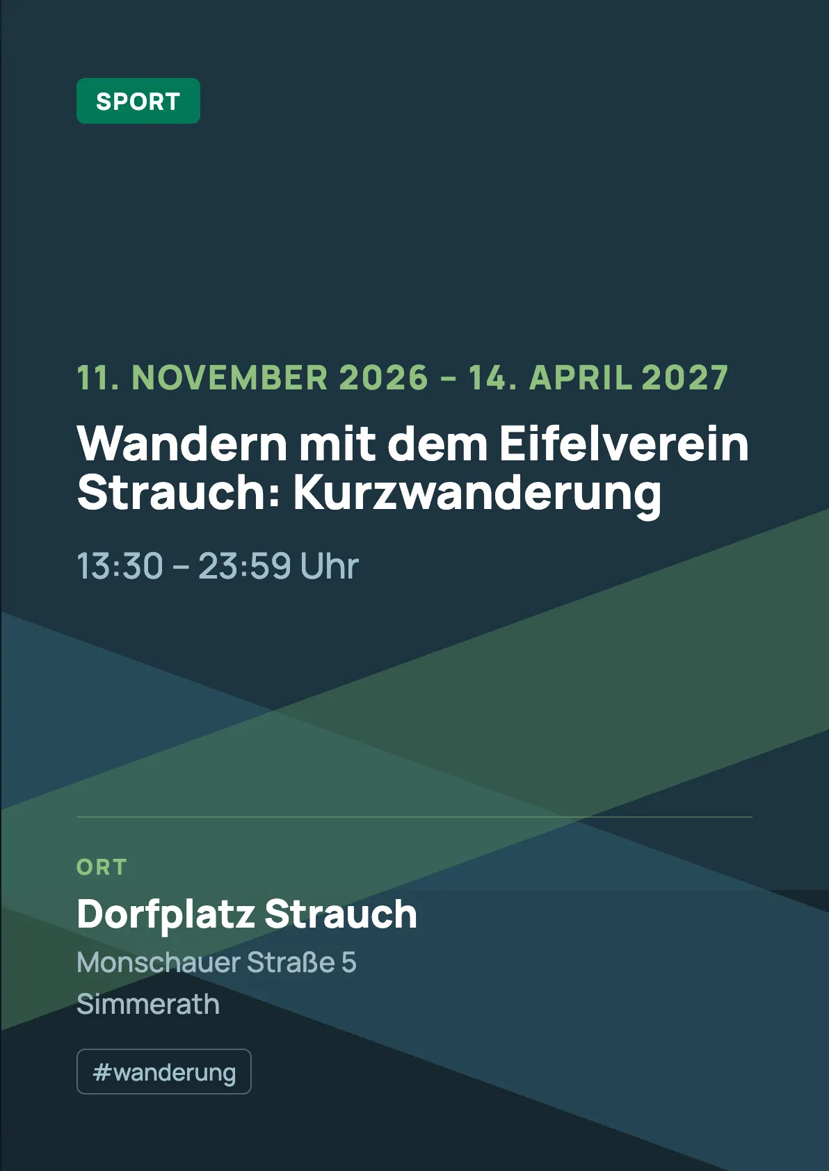 Veranstaltungsflyer