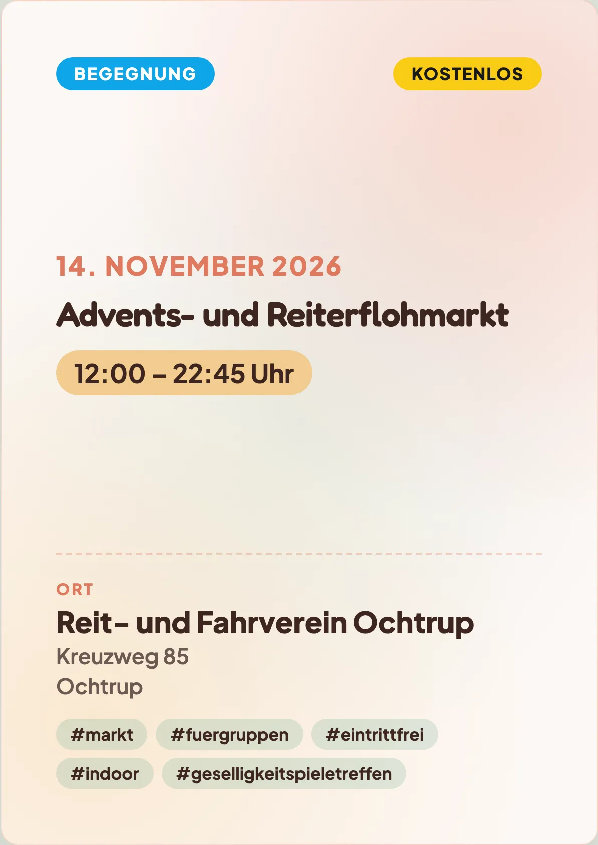 Veranstaltungsflyer