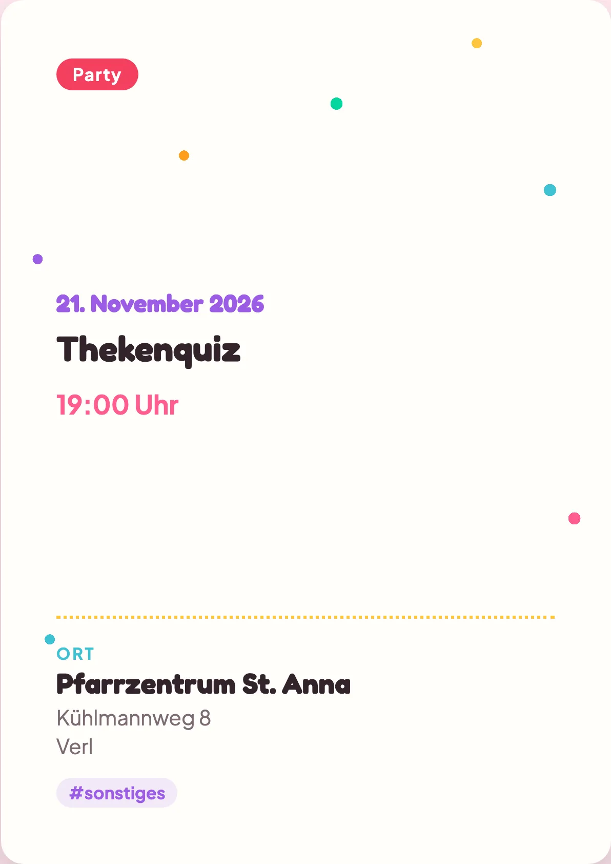 Veranstaltungsflyer