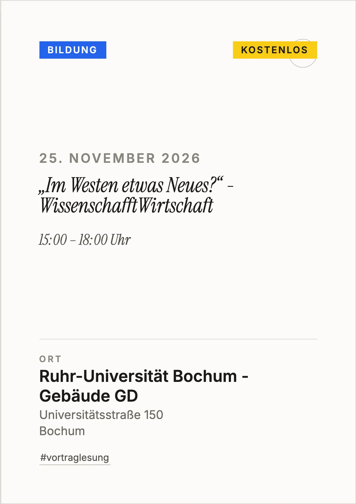 Veranstaltungsflyer