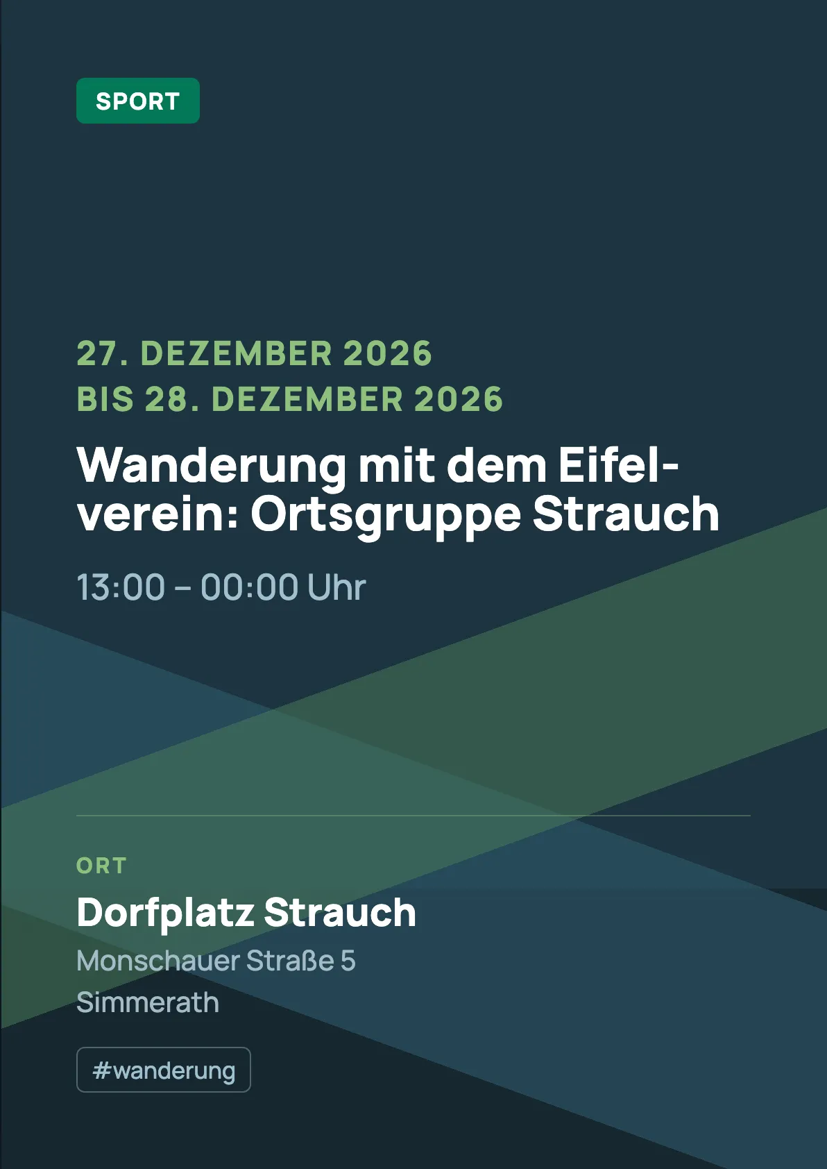 Veranstaltungsflyer