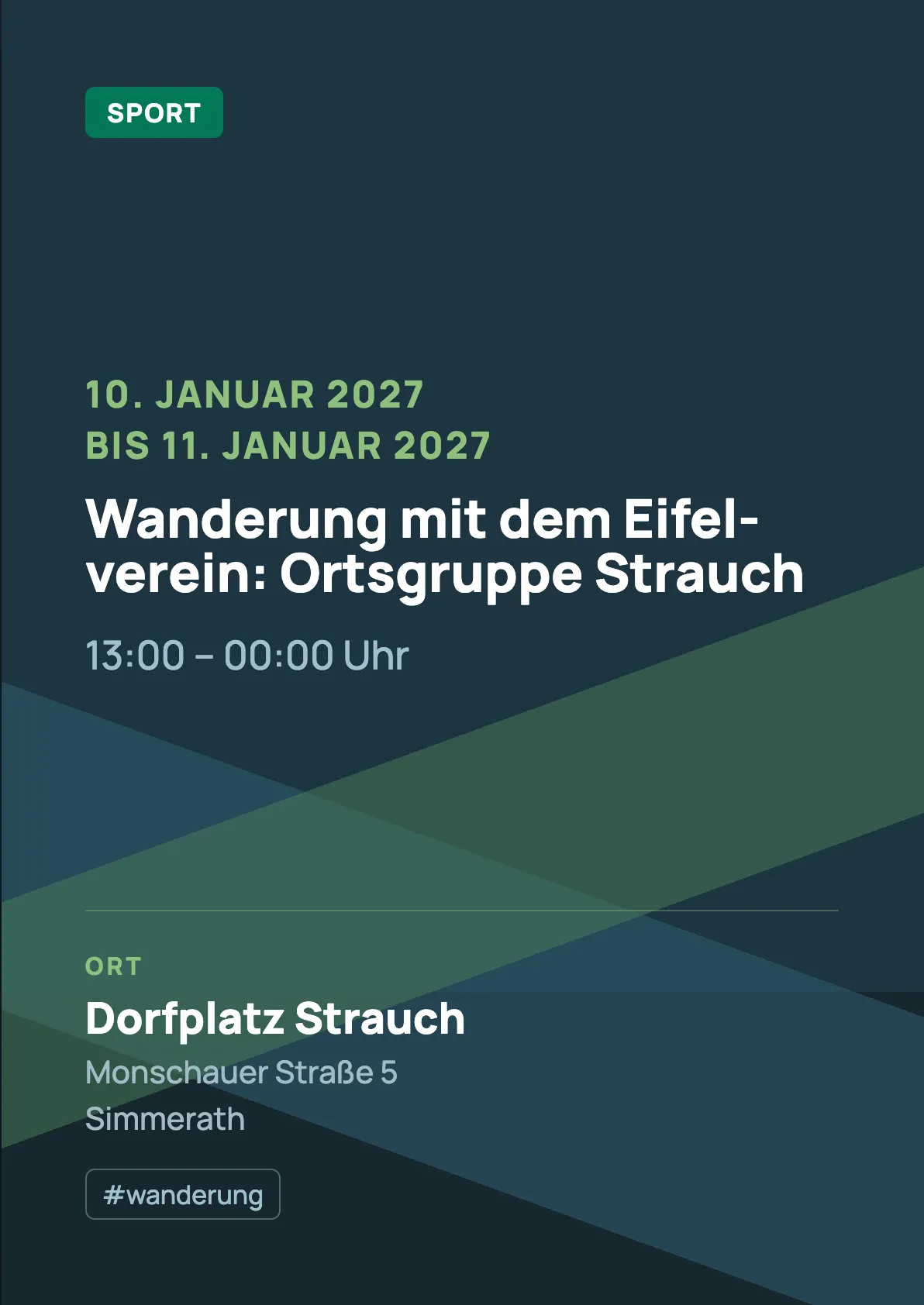 Veranstaltungsflyer