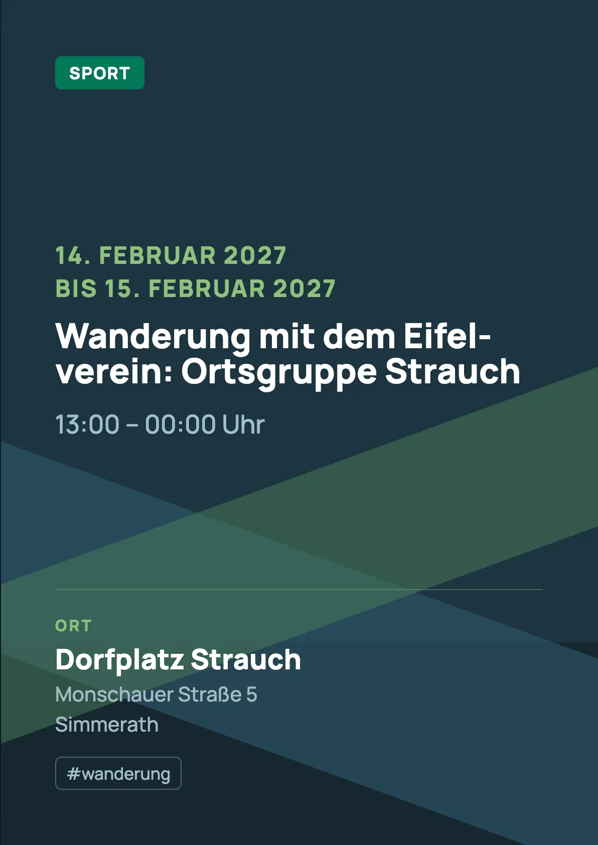 Veranstaltungsflyer