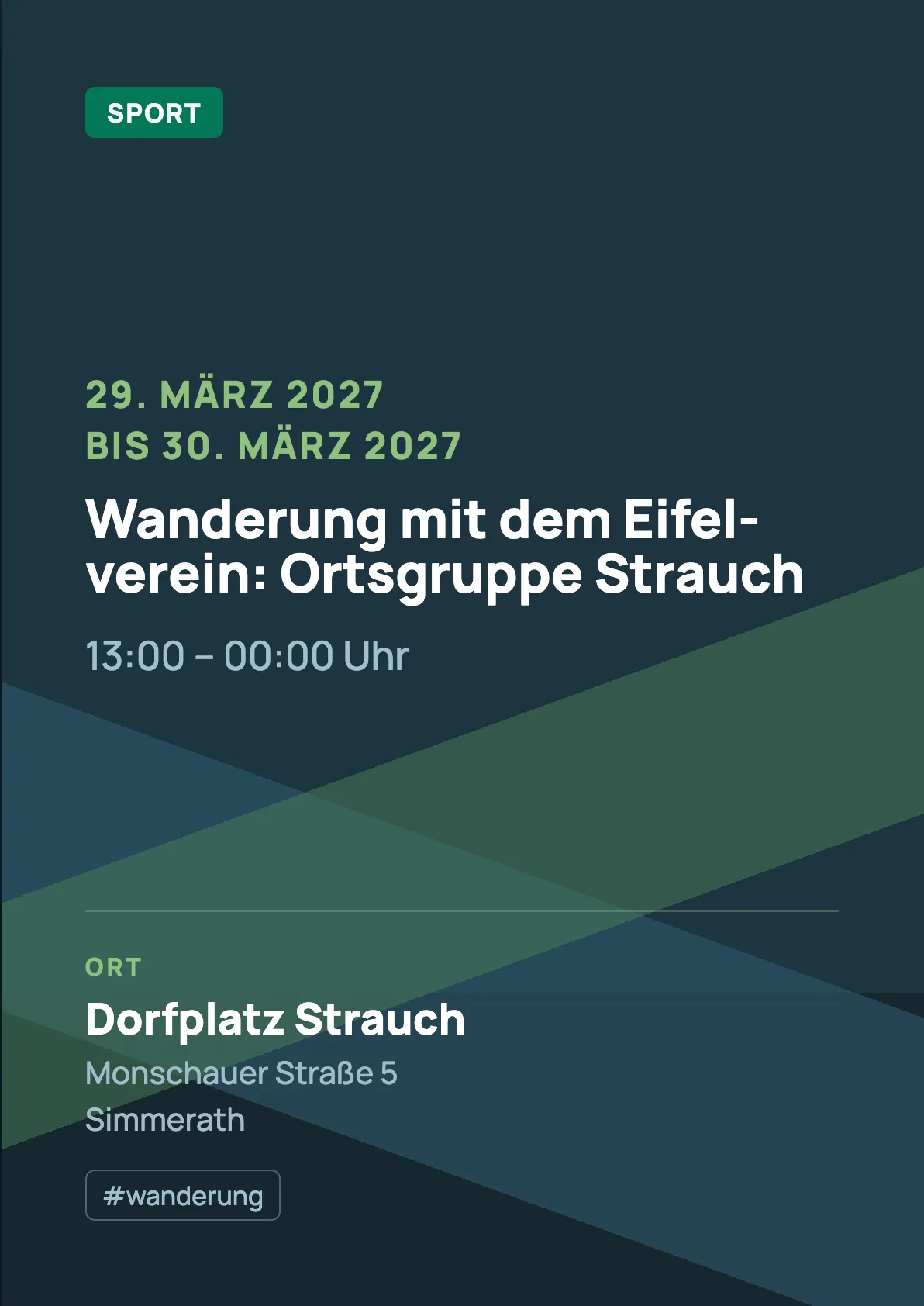Veranstaltungsflyer