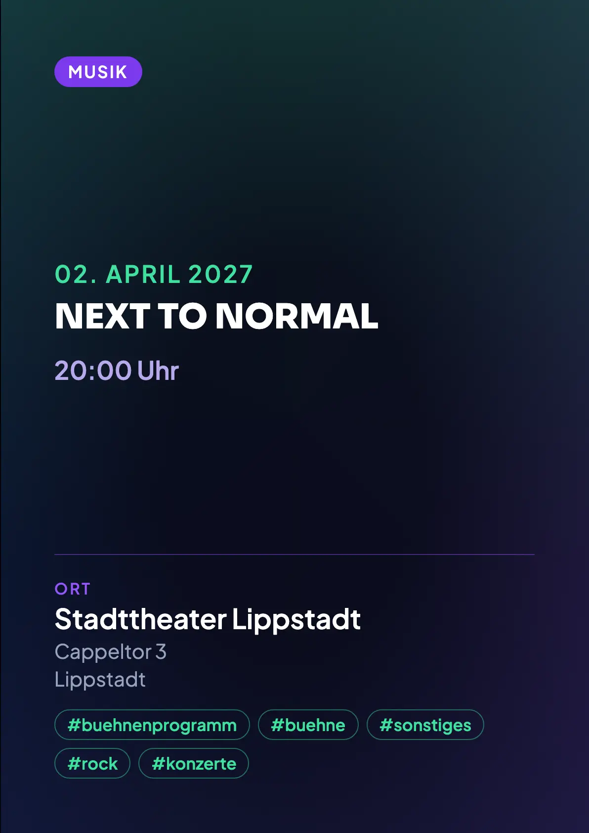 Veranstaltungsflyer