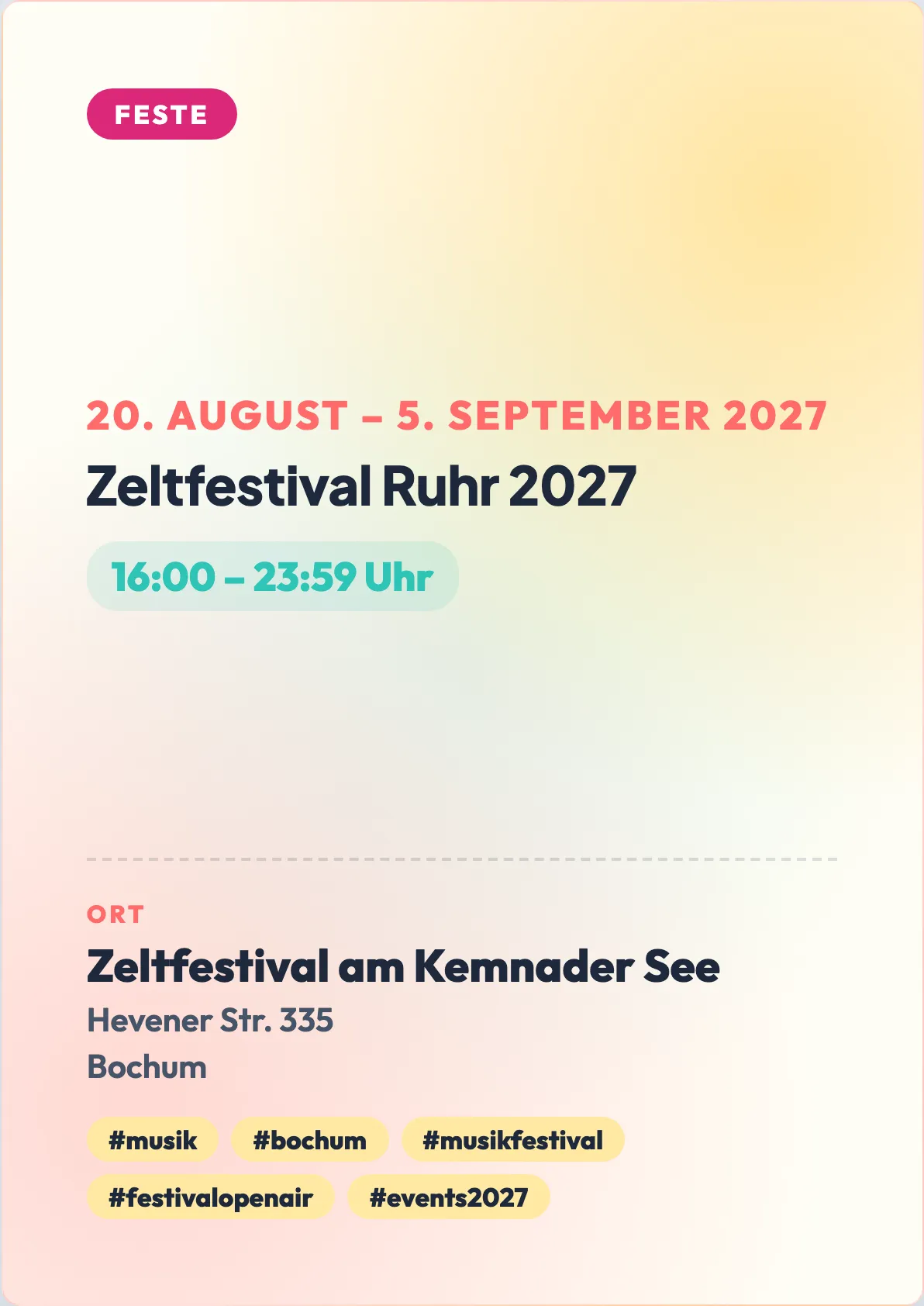 Veranstaltungsflyer