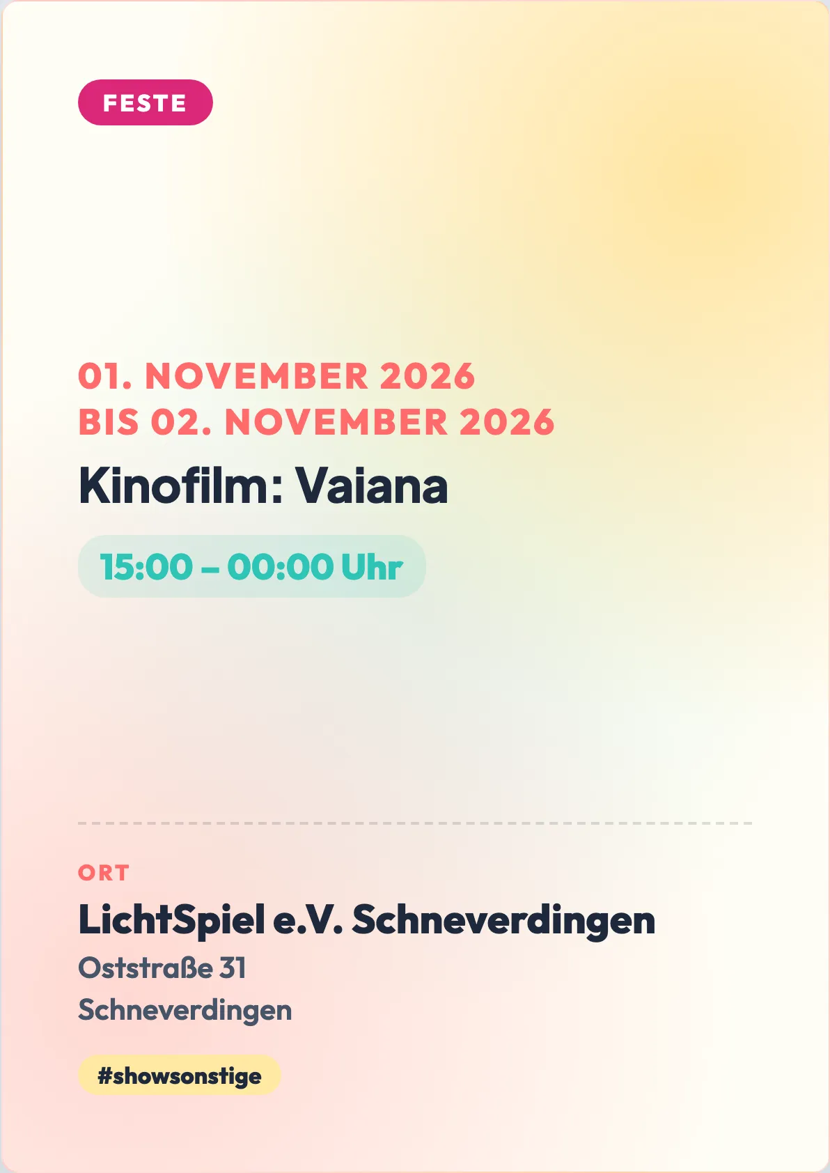 Veranstaltungsflyer