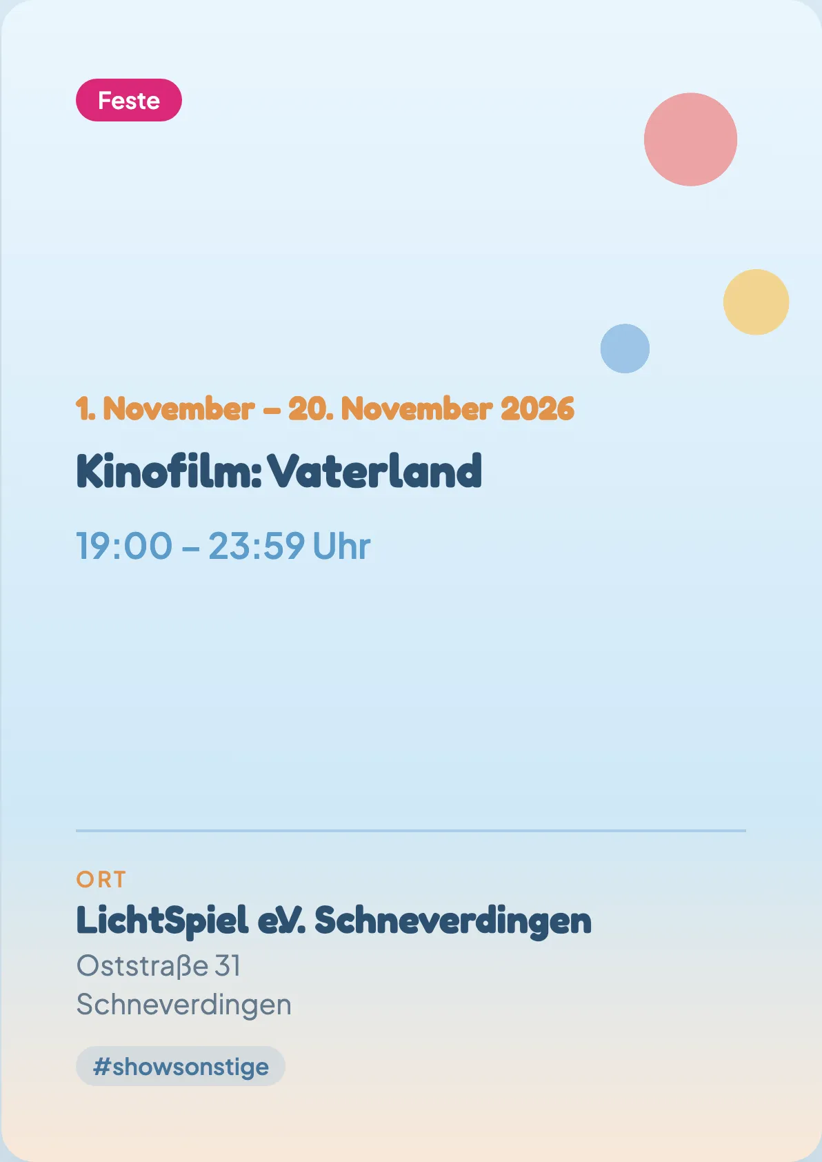 Veranstaltungsflyer