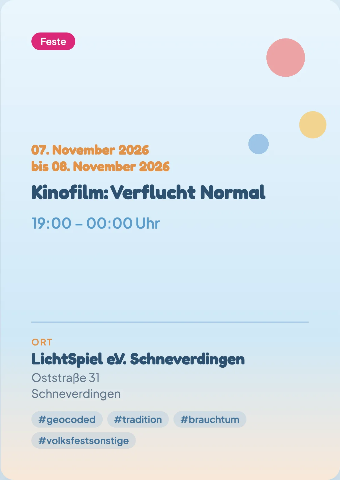 Veranstaltungsflyer