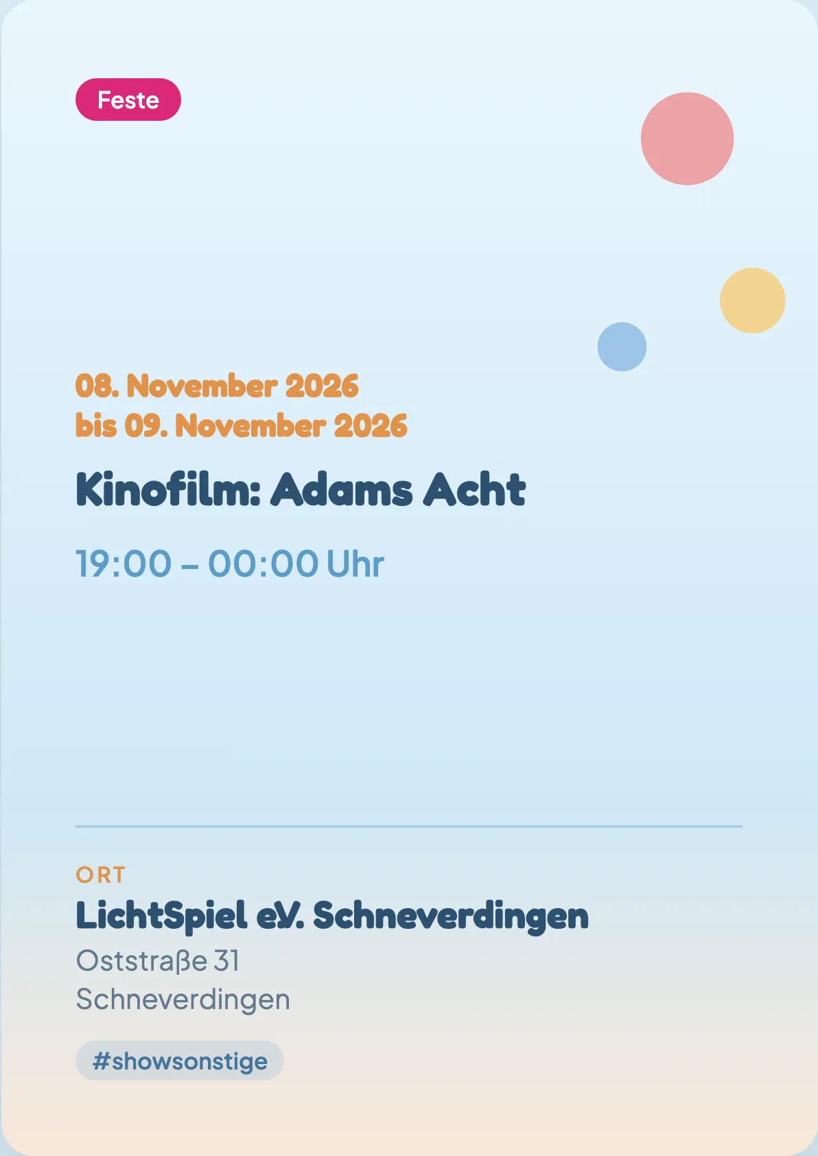 Veranstaltungsflyer