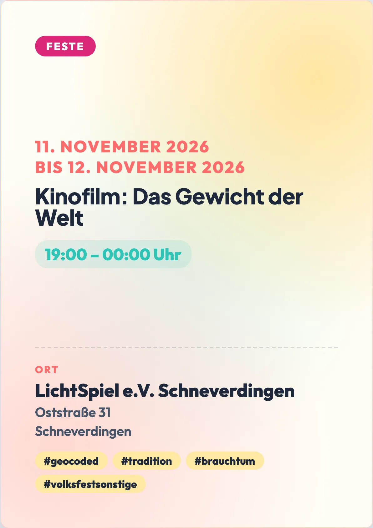 Veranstaltungsflyer