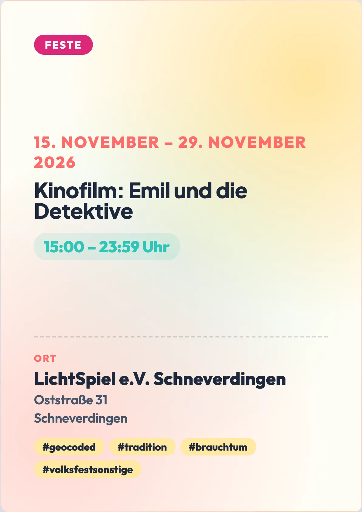 Veranstaltungsflyer