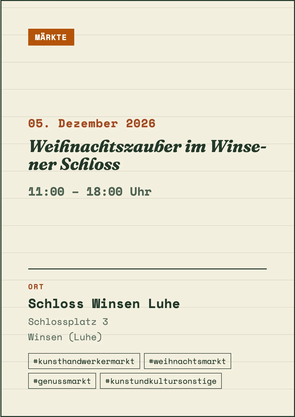 Veranstaltungsflyer