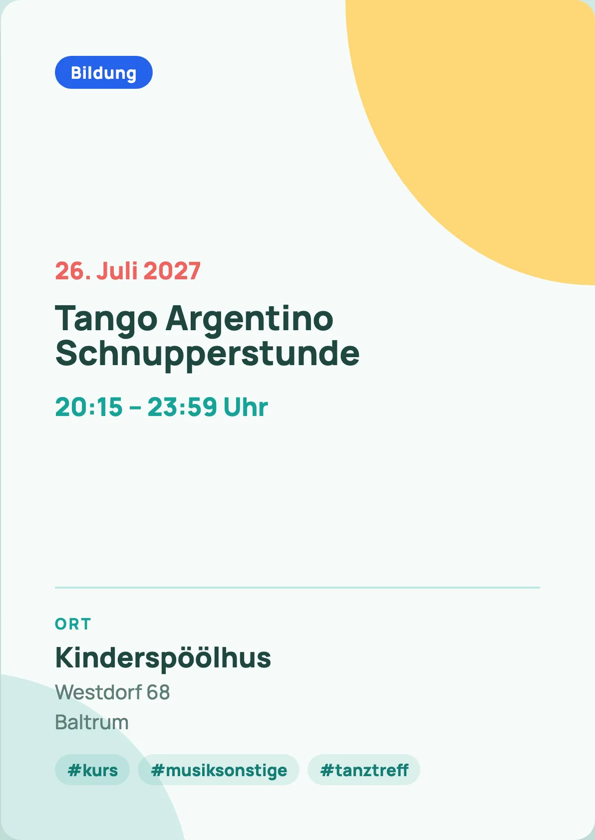 Veranstaltungsflyer