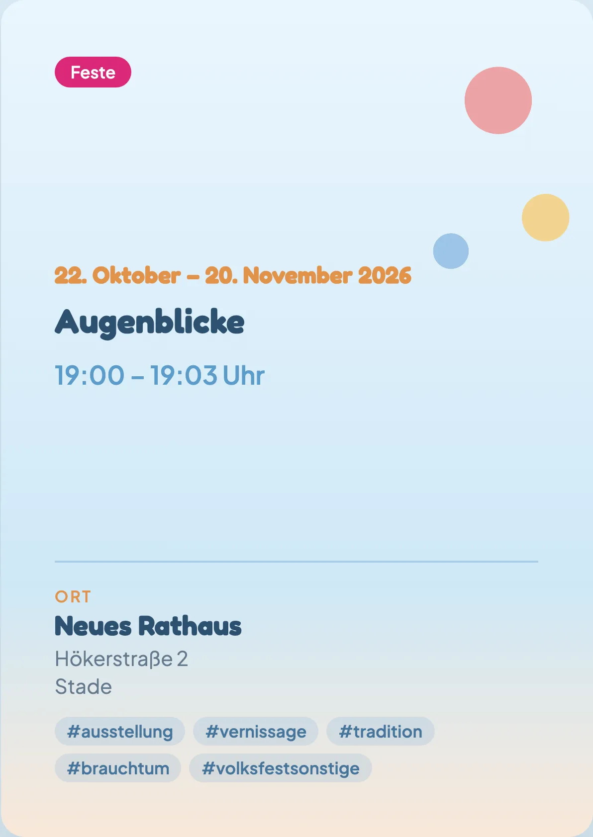 Veranstaltungsflyer