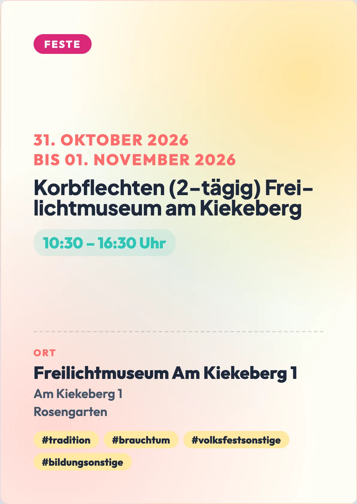 Veranstaltungsflyer