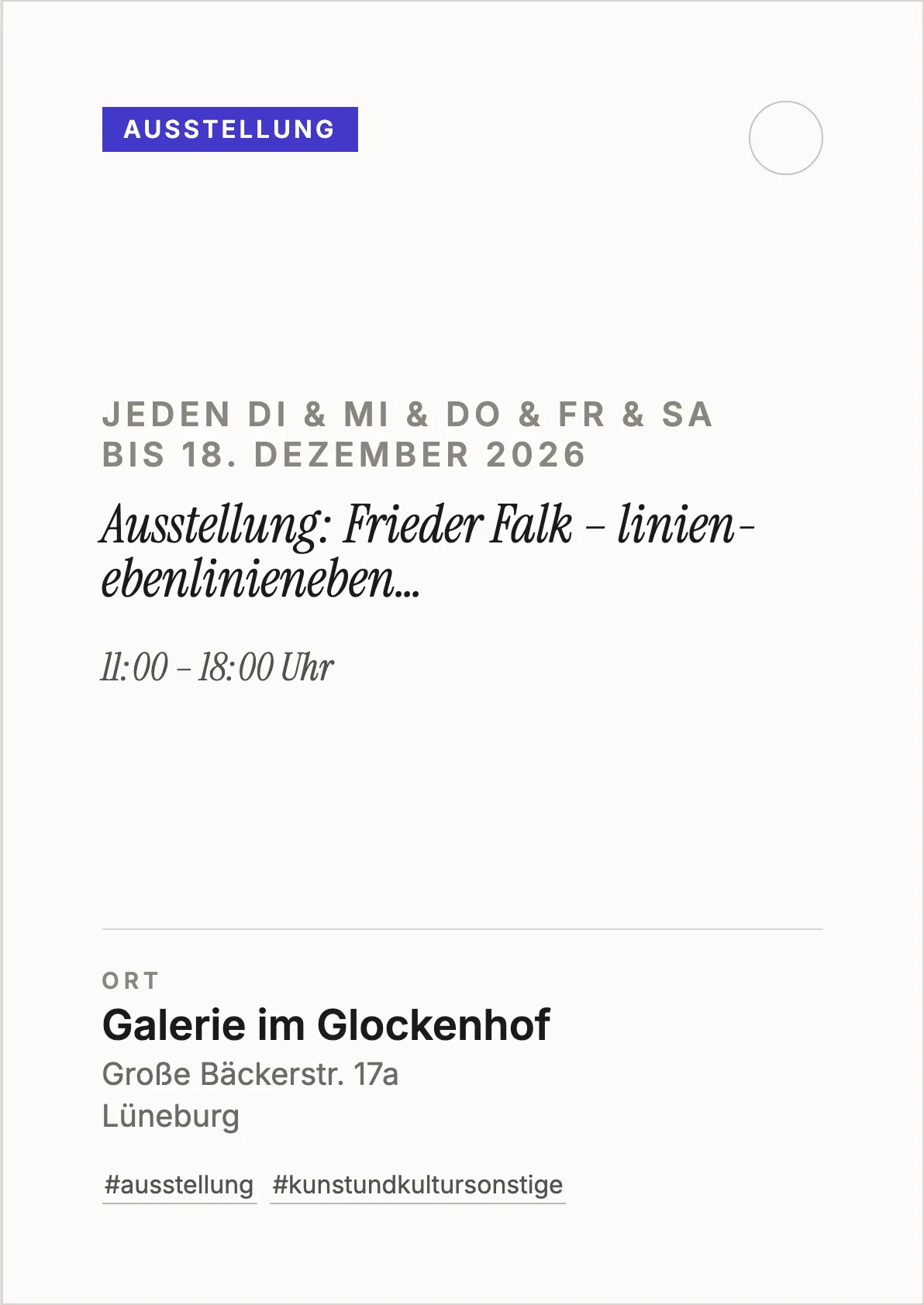 Veranstaltungsflyer