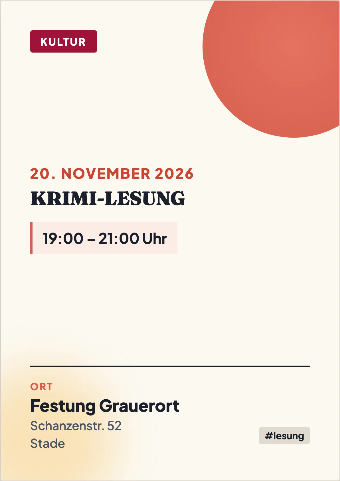 Veranstaltungsflyer
