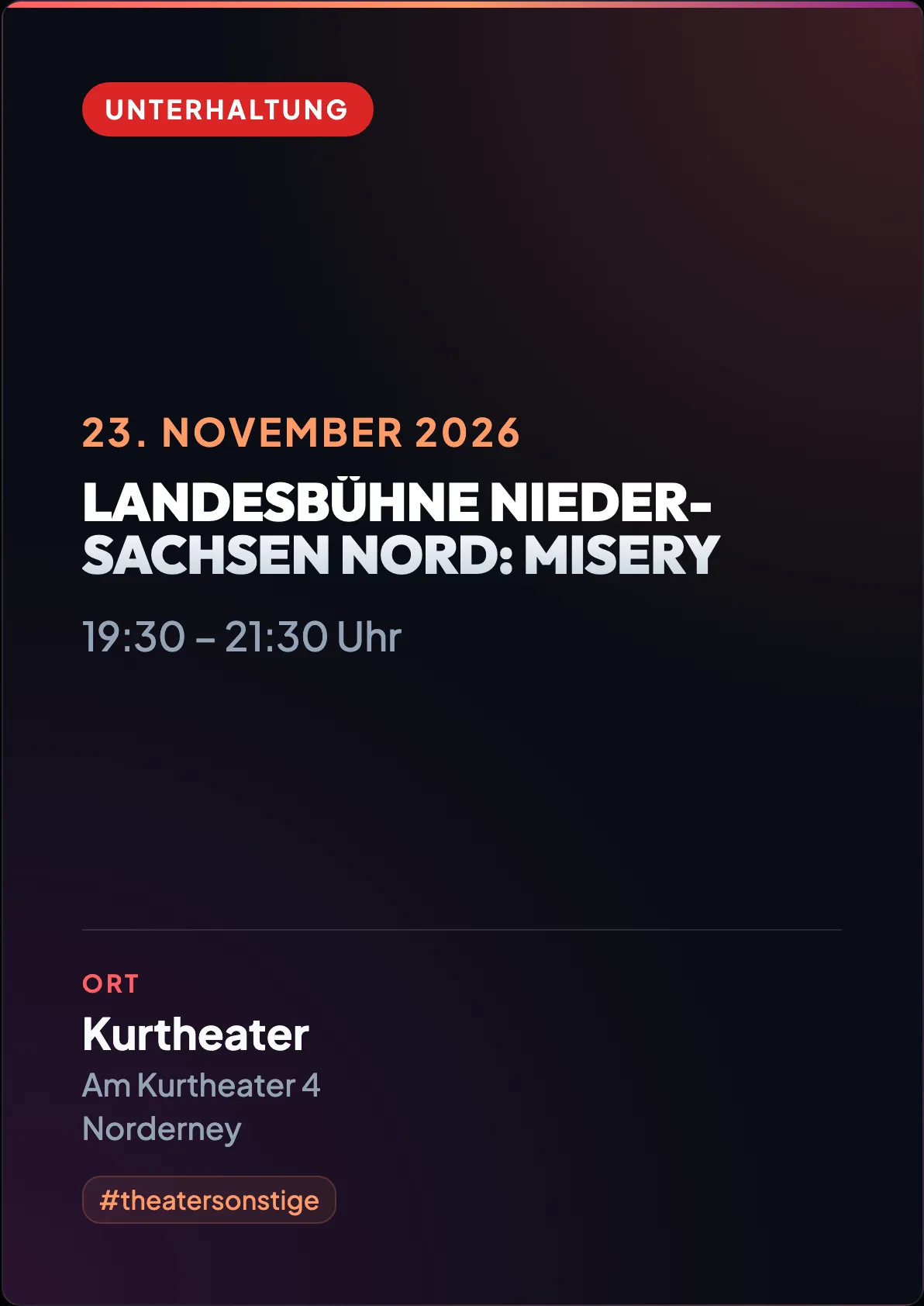 Veranstaltungsflyer