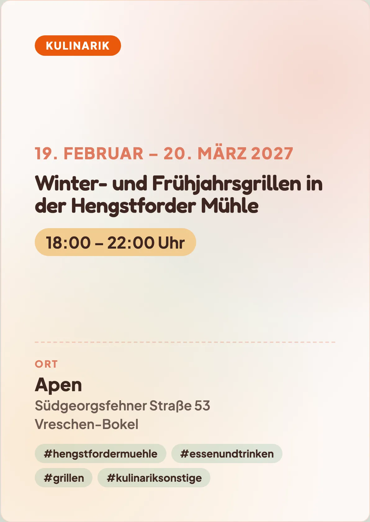 Veranstaltungsflyer