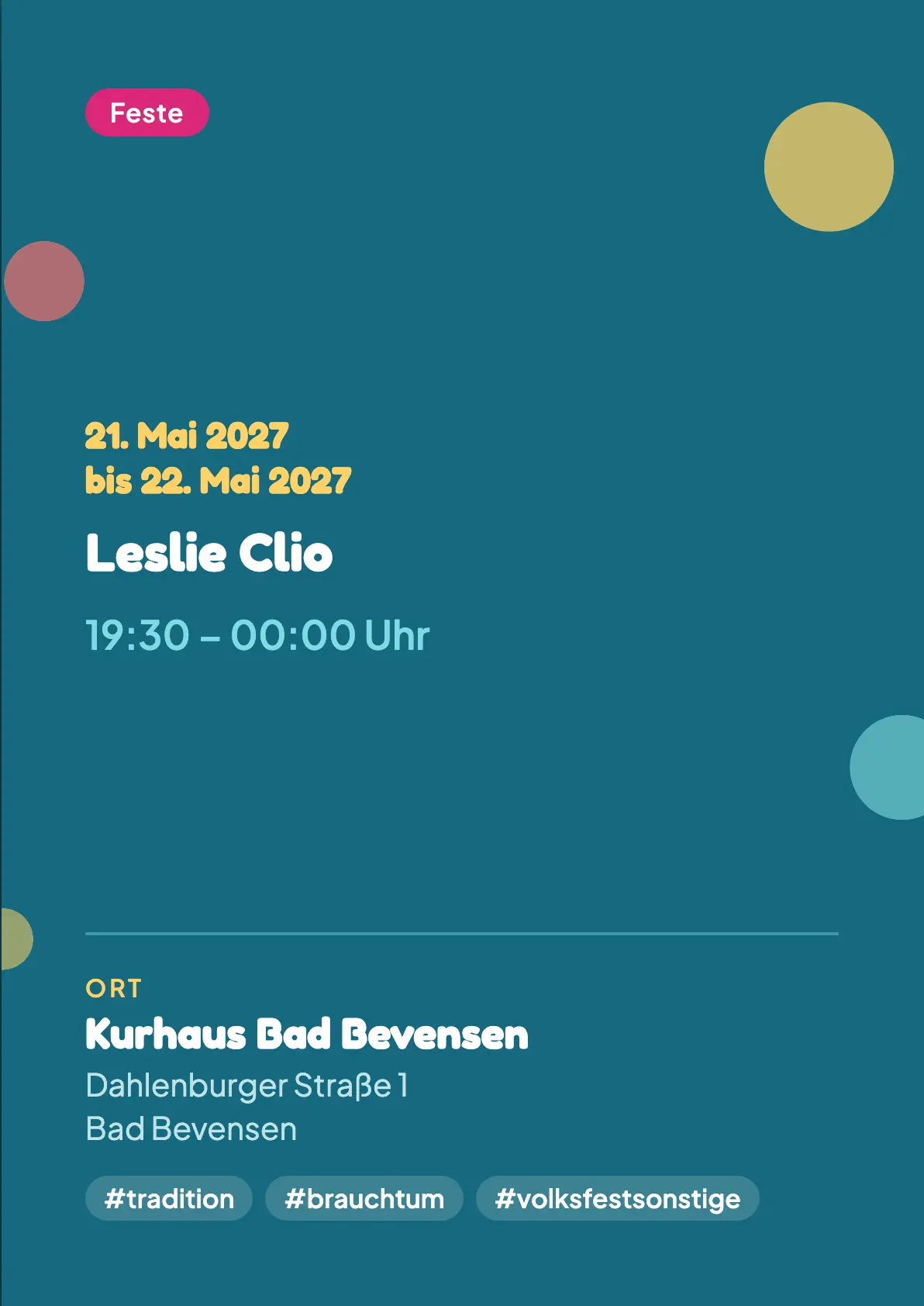 Veranstaltungsflyer