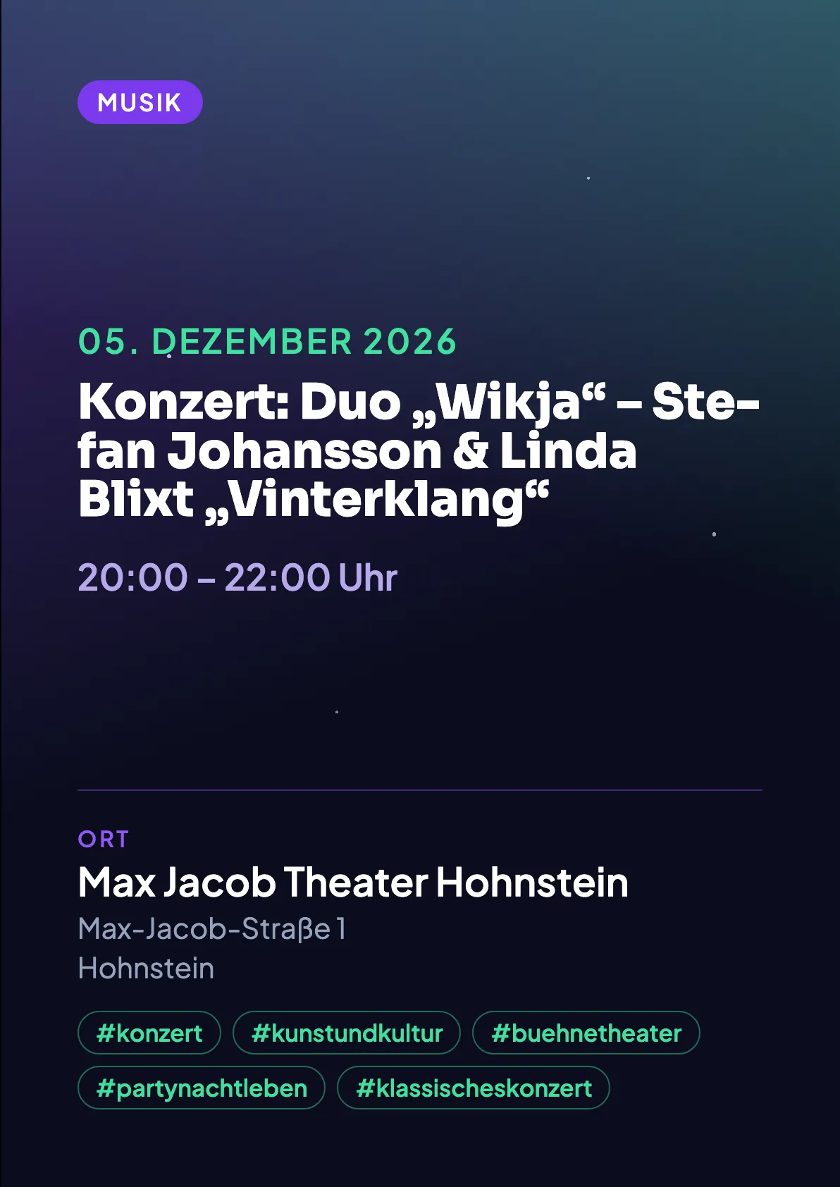 Veranstaltungsflyer