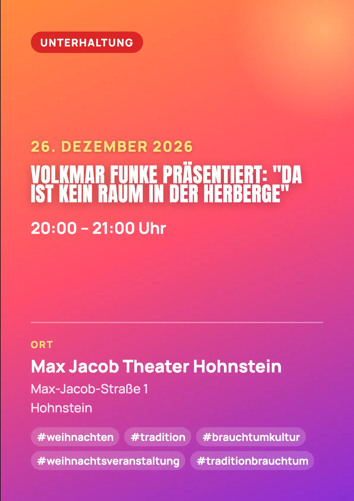 Veranstaltungsflyer