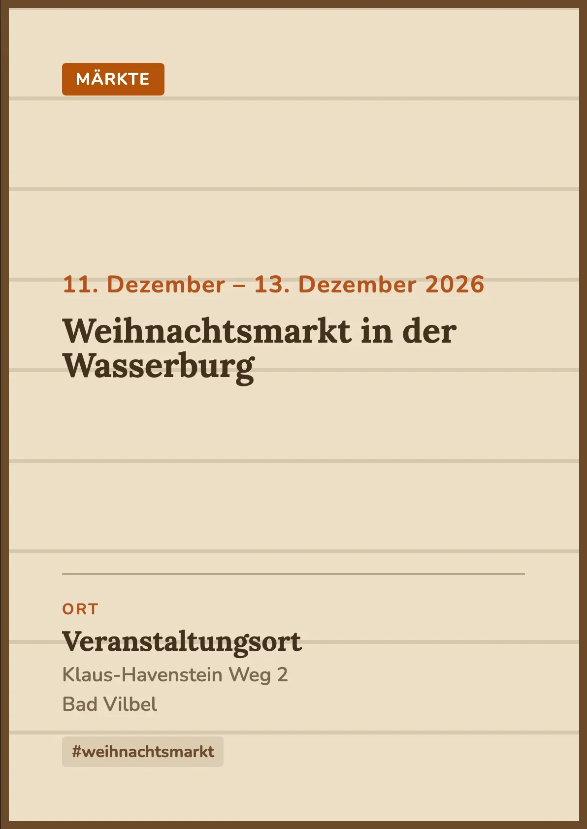 Veranstaltungsflyer