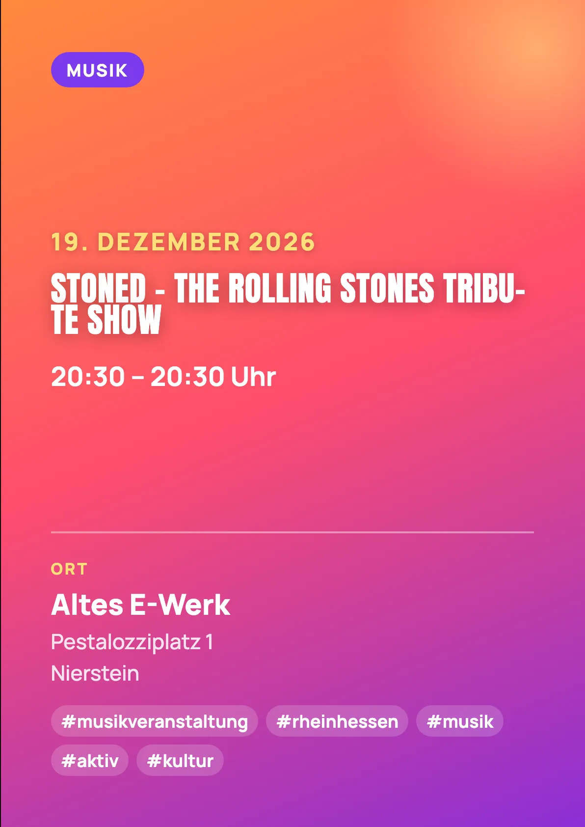 Veranstaltungsflyer
