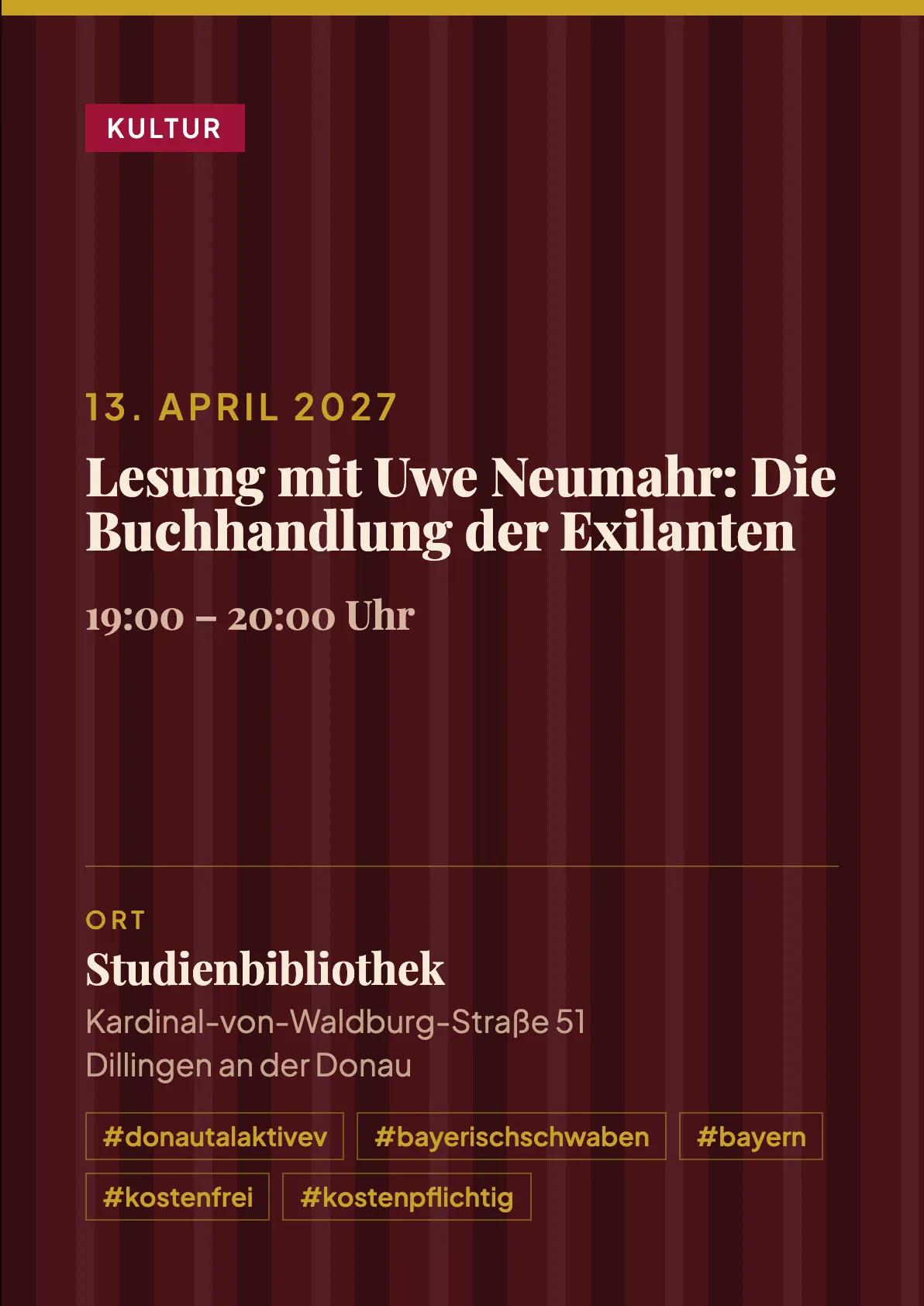 Veranstaltungsflyer