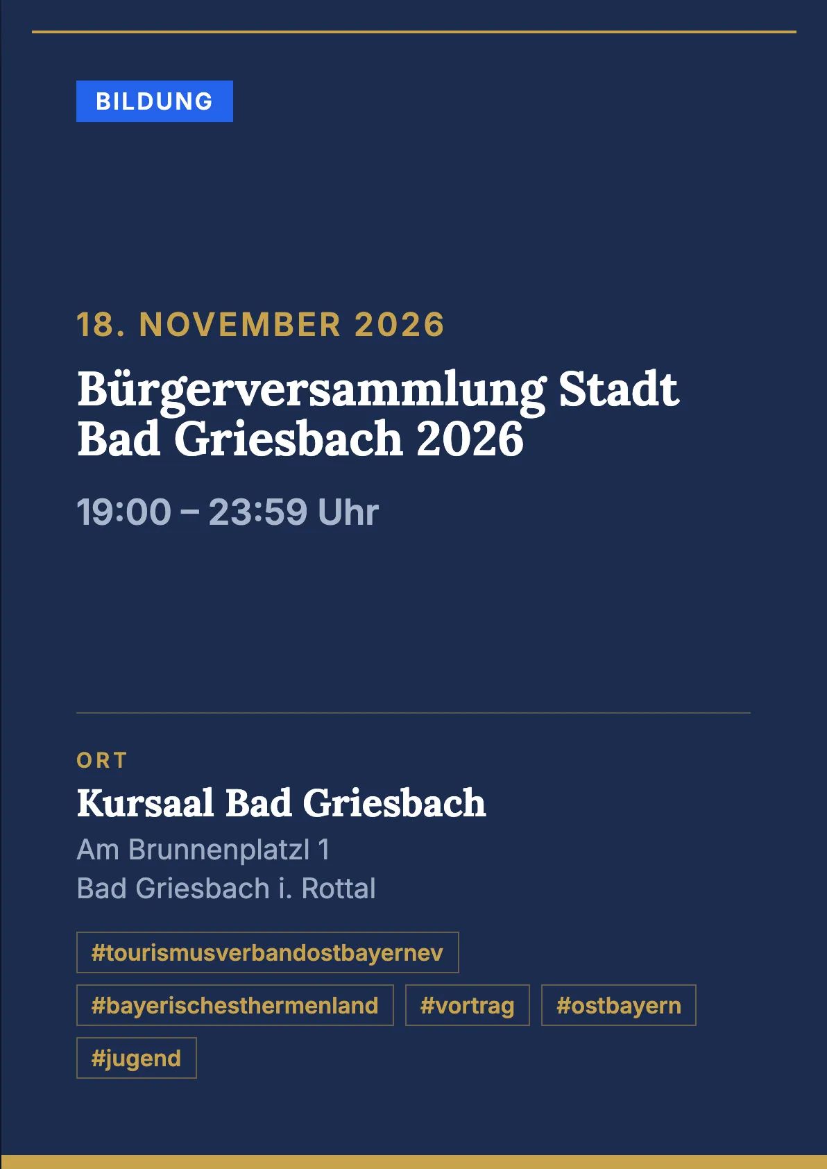 Veranstaltungsflyer