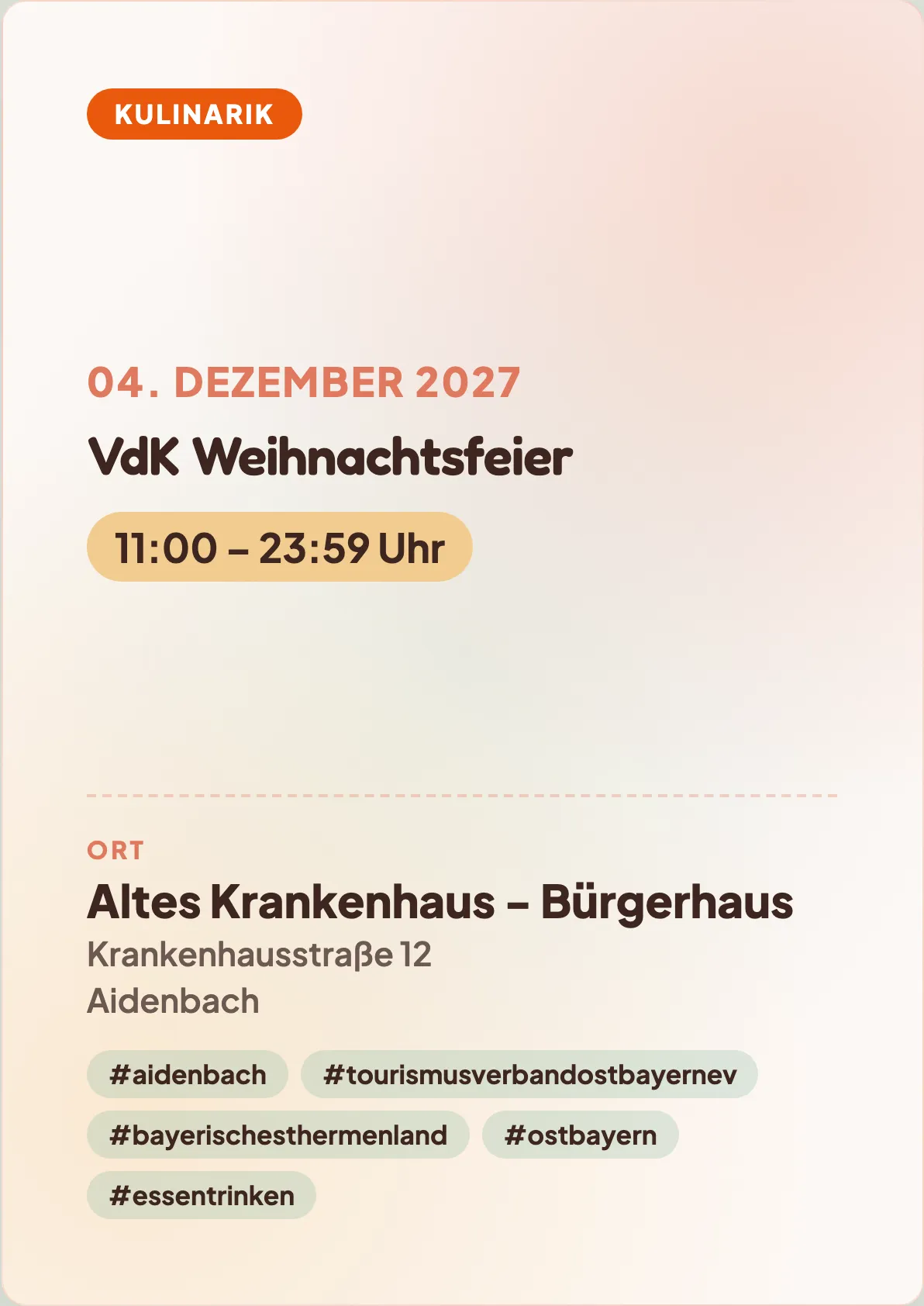 Veranstaltungsflyer