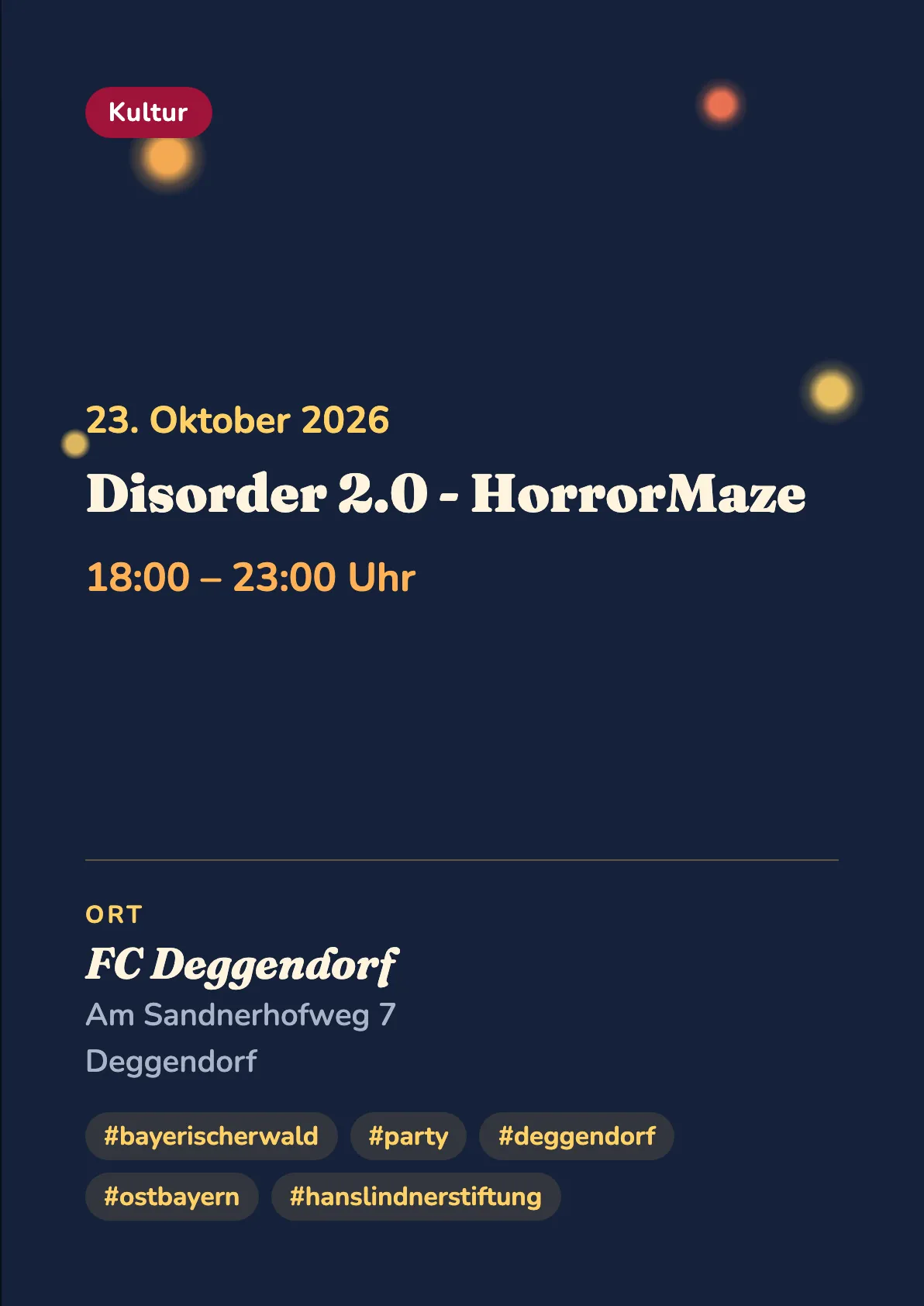 Veranstaltungsflyer