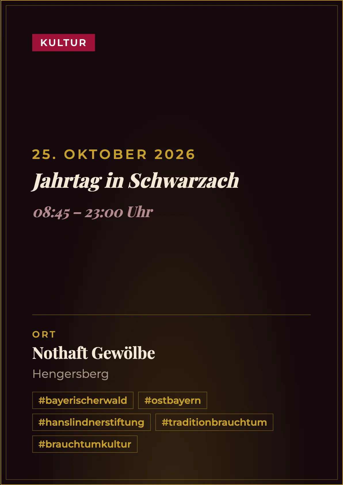 Veranstaltungsflyer