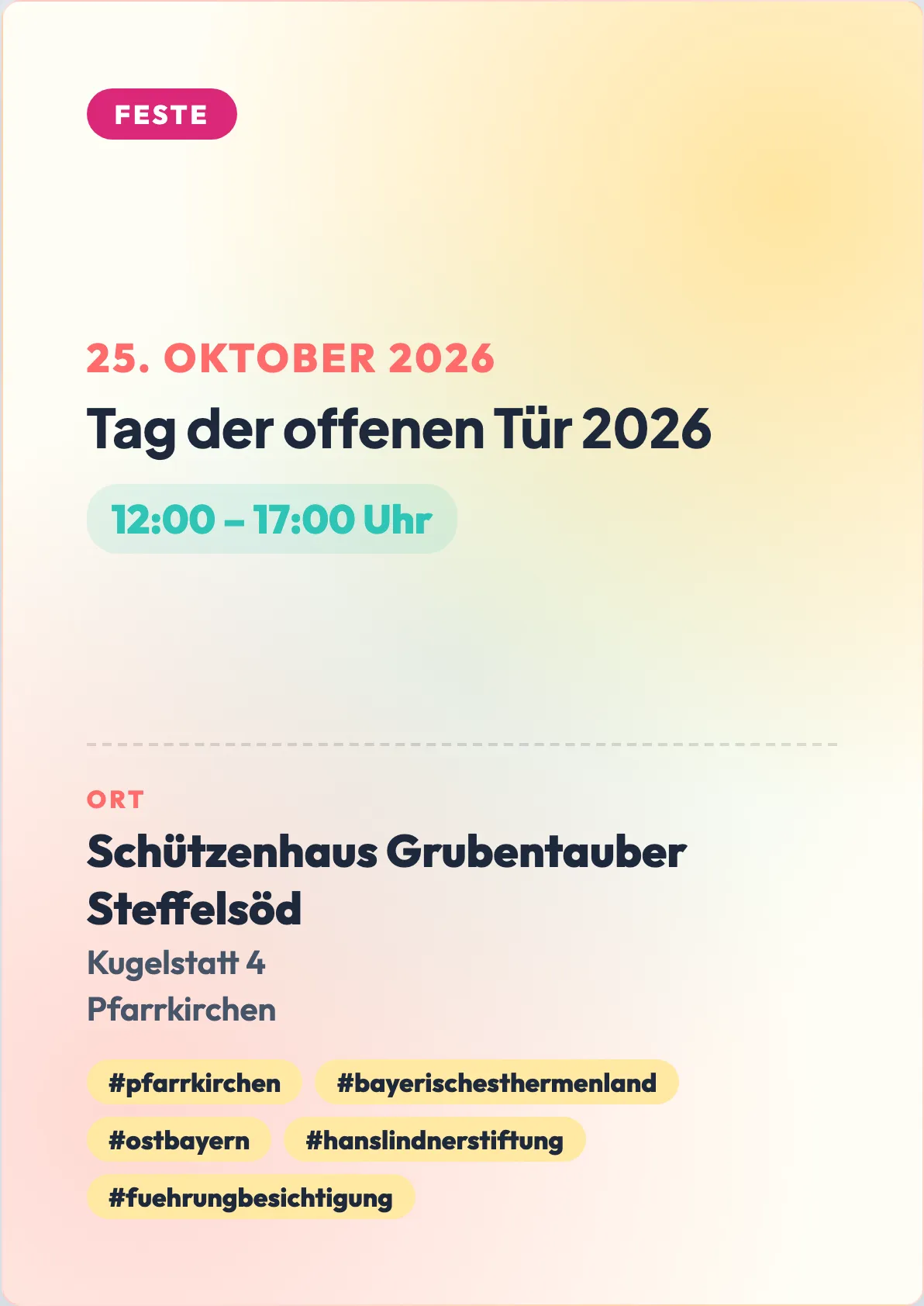 Veranstaltungsflyer