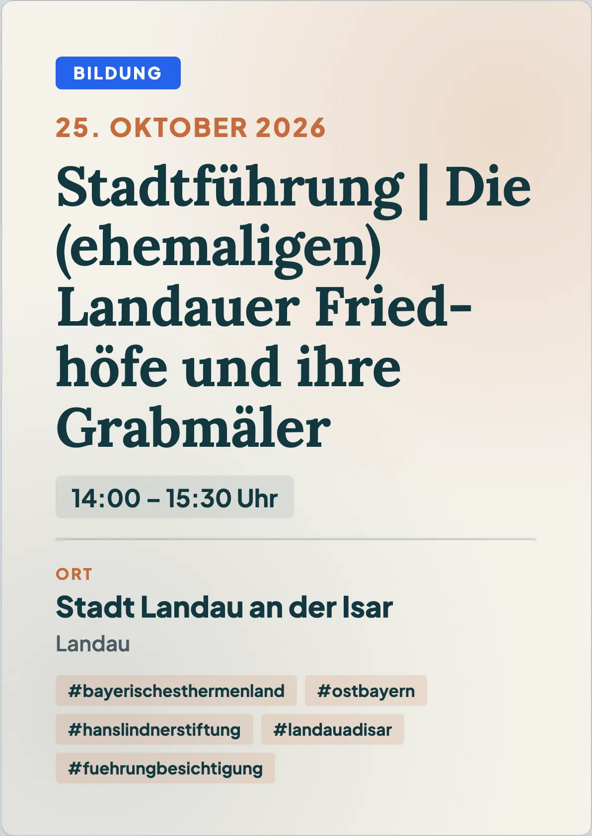 Veranstaltungsflyer