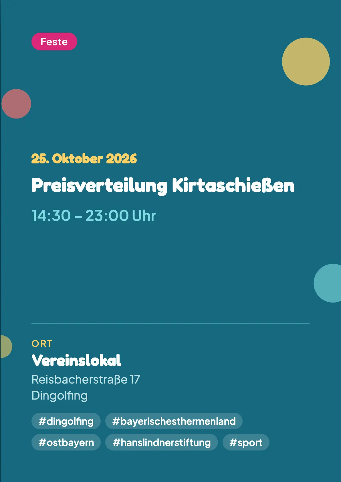 Veranstaltungsflyer