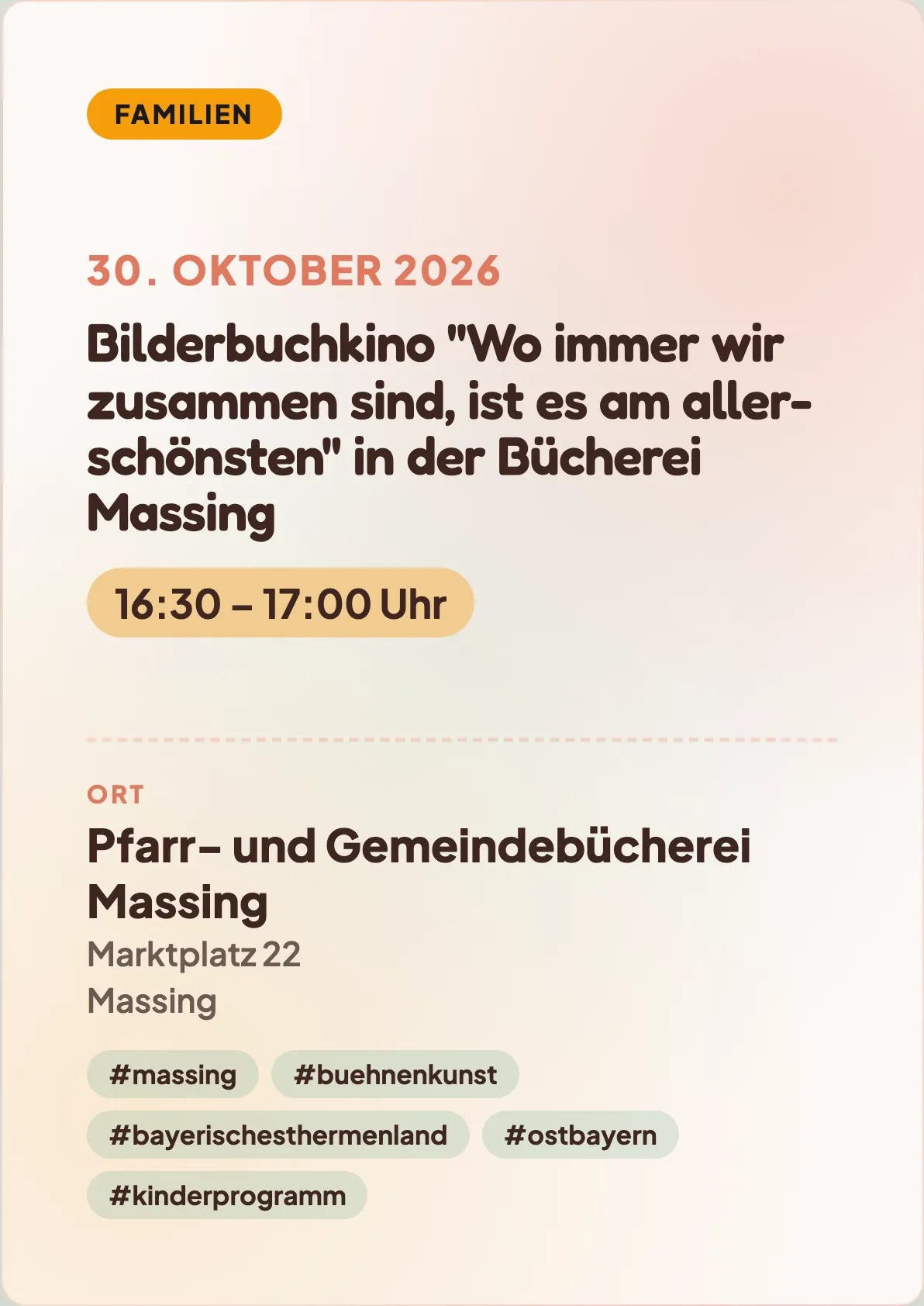 Veranstaltungsflyer