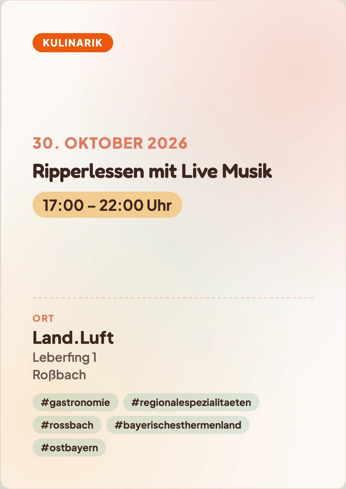 Veranstaltungsflyer