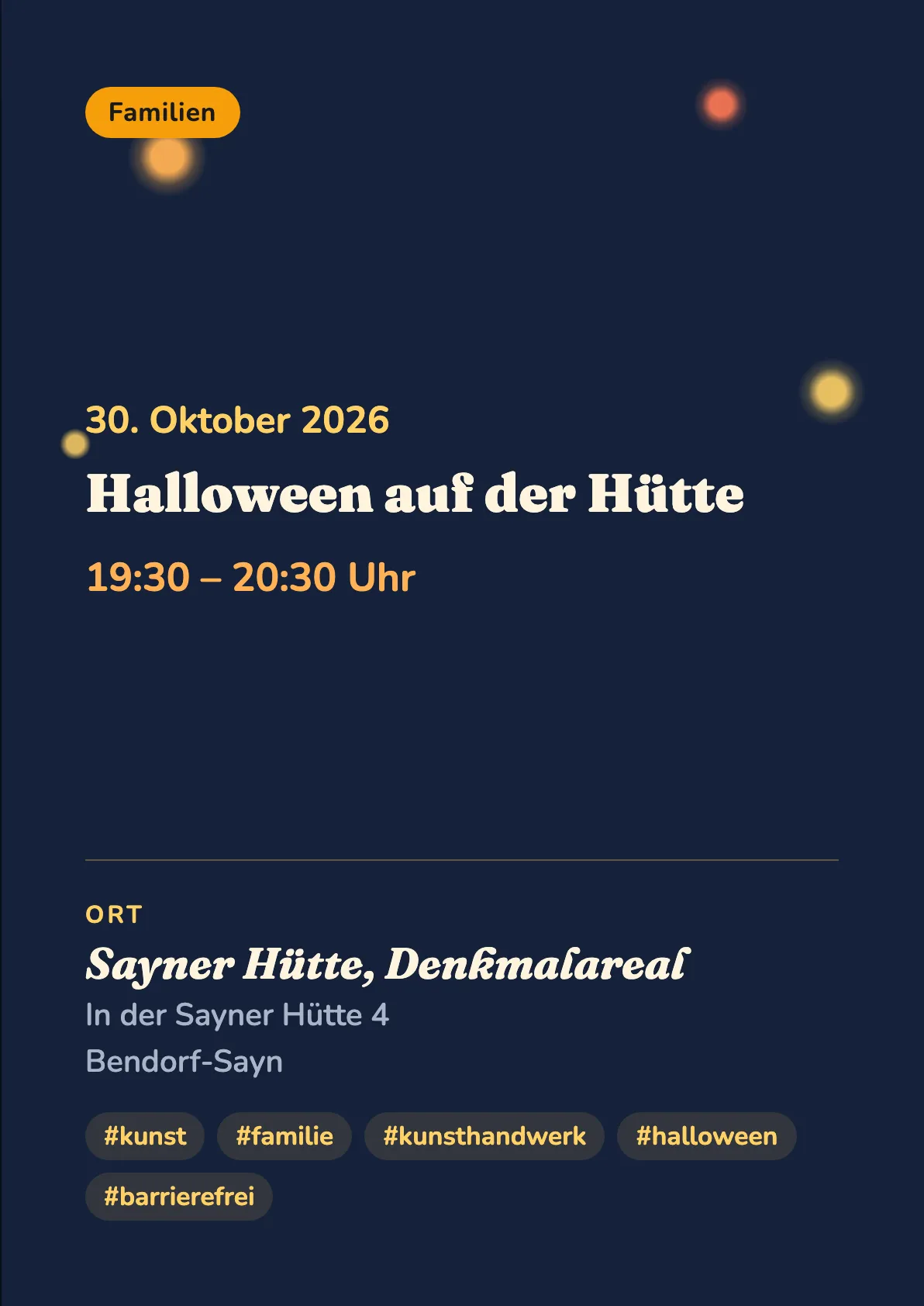 Veranstaltungsflyer
