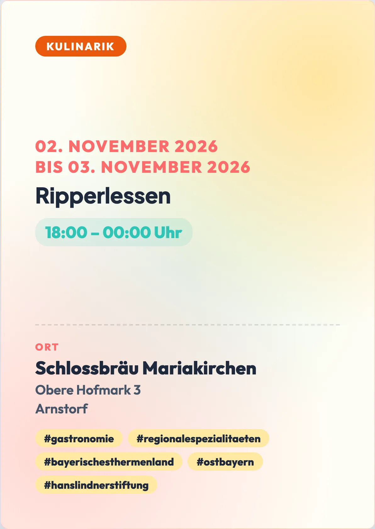 Veranstaltungsflyer