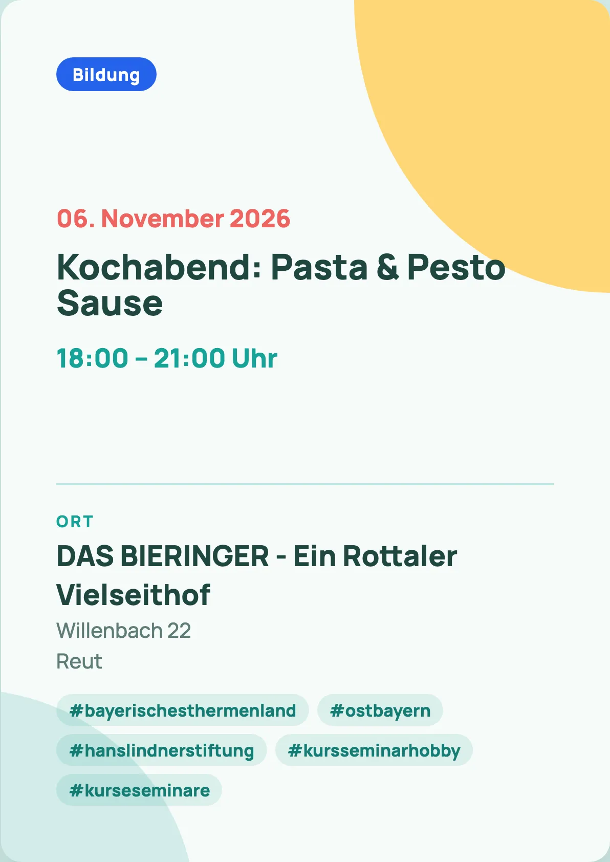 Veranstaltungsflyer
