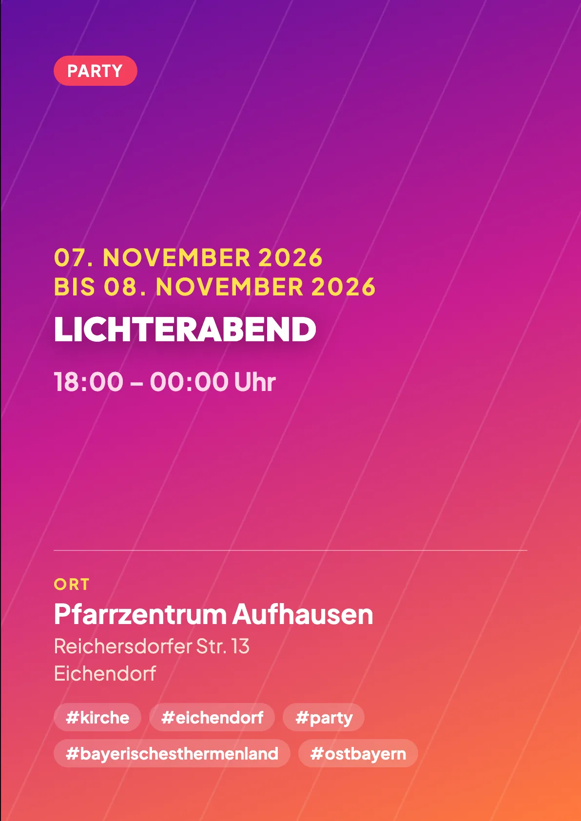 Veranstaltungsflyer