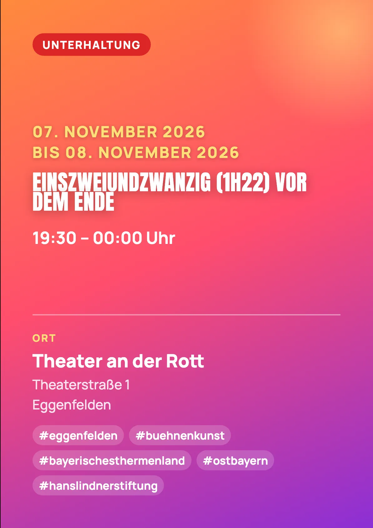 Veranstaltungsflyer