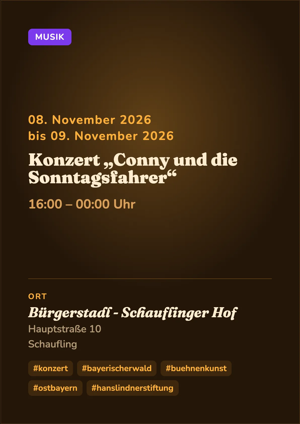 Veranstaltungsflyer