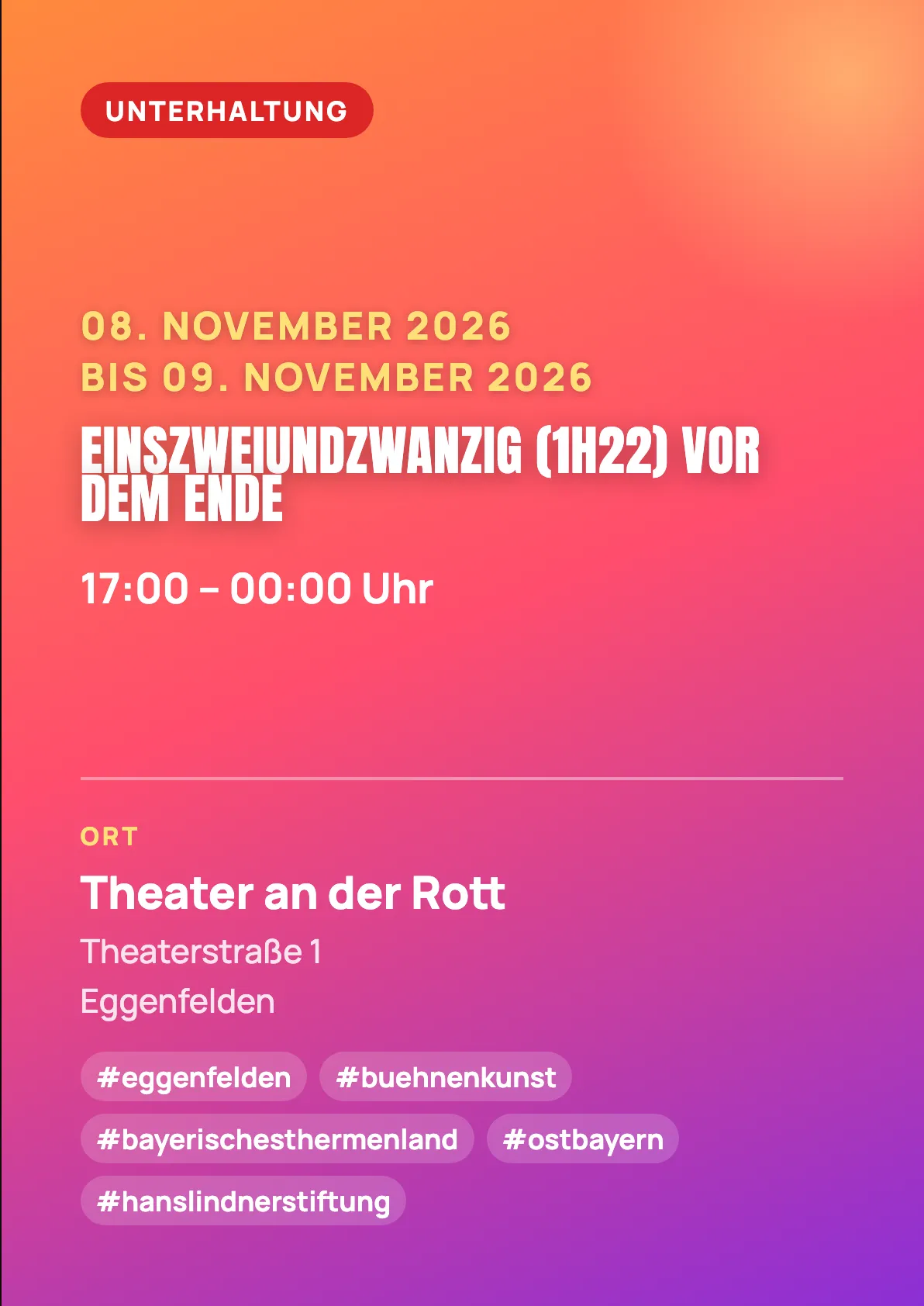 Veranstaltungsflyer