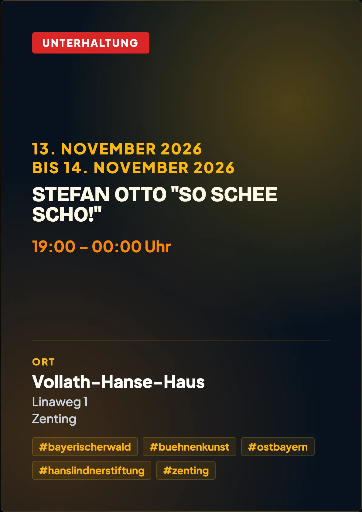 Veranstaltungsflyer