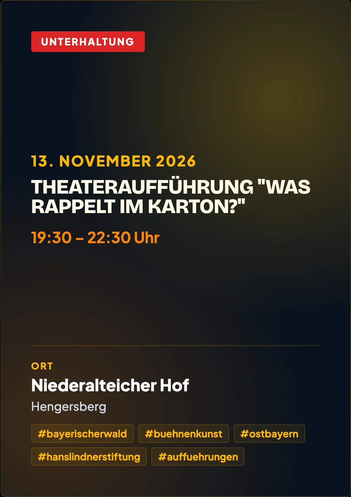 Veranstaltungsflyer