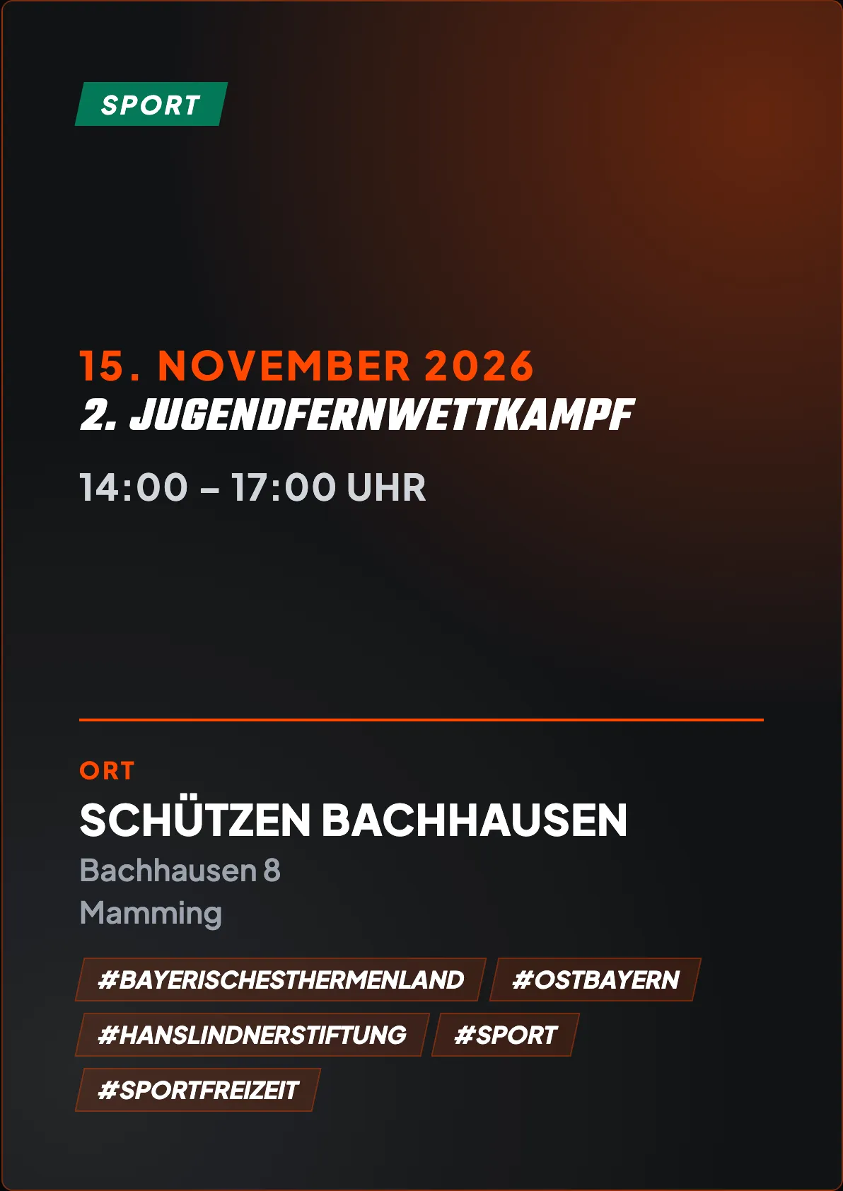 Veranstaltungsflyer