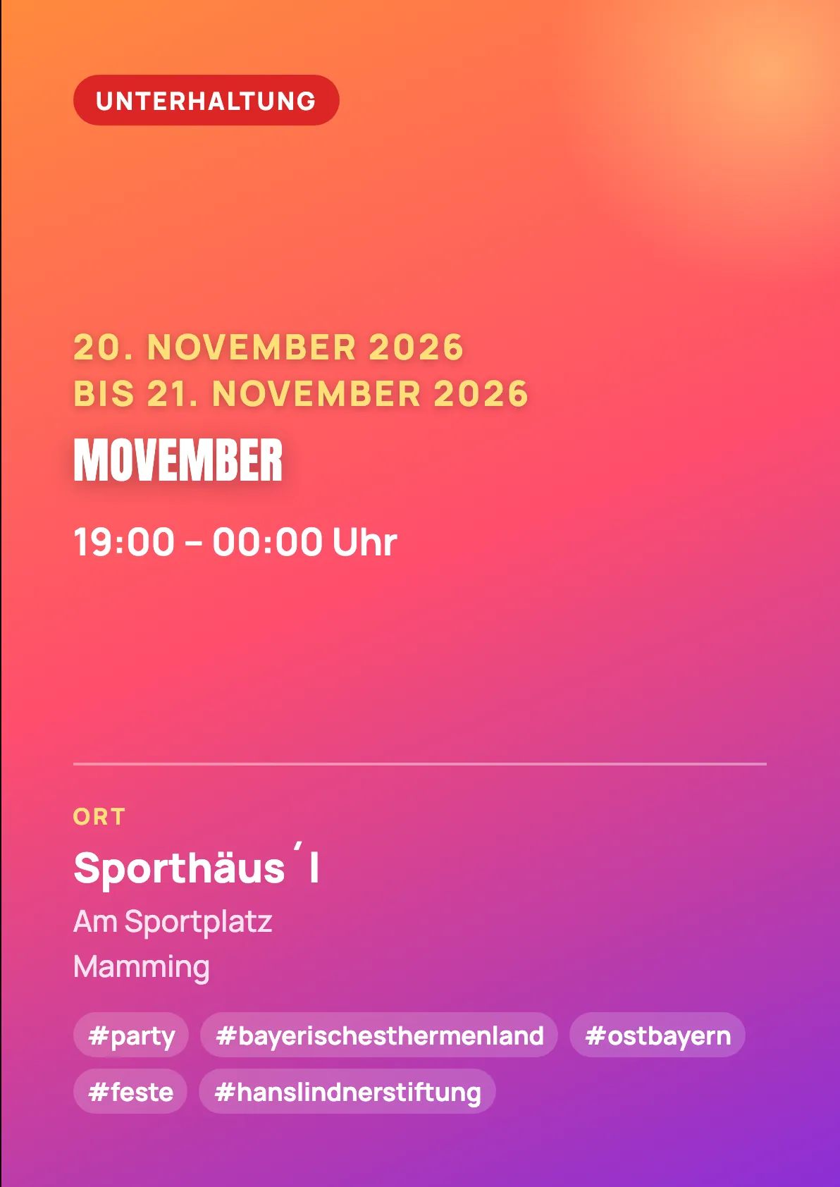 Veranstaltungsflyer